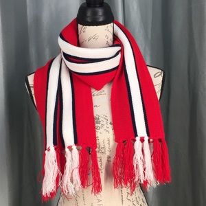 Red white and blue scarf